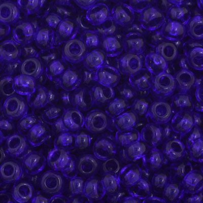 11/0 Preciosa Trans Dark Royal Blue