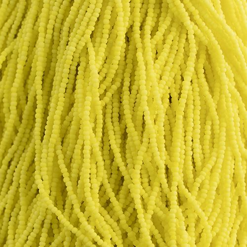 13/0 Preciosa Hank OP Lemon Yellow Matte