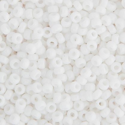 15/0 Miyuki Chalk White Opaque Matte