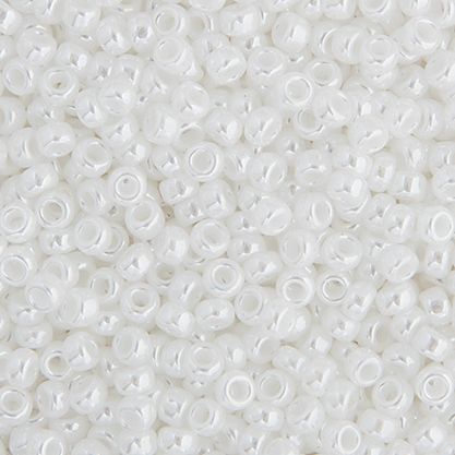 15/0 Miyuki White Opaque Pearl Luster