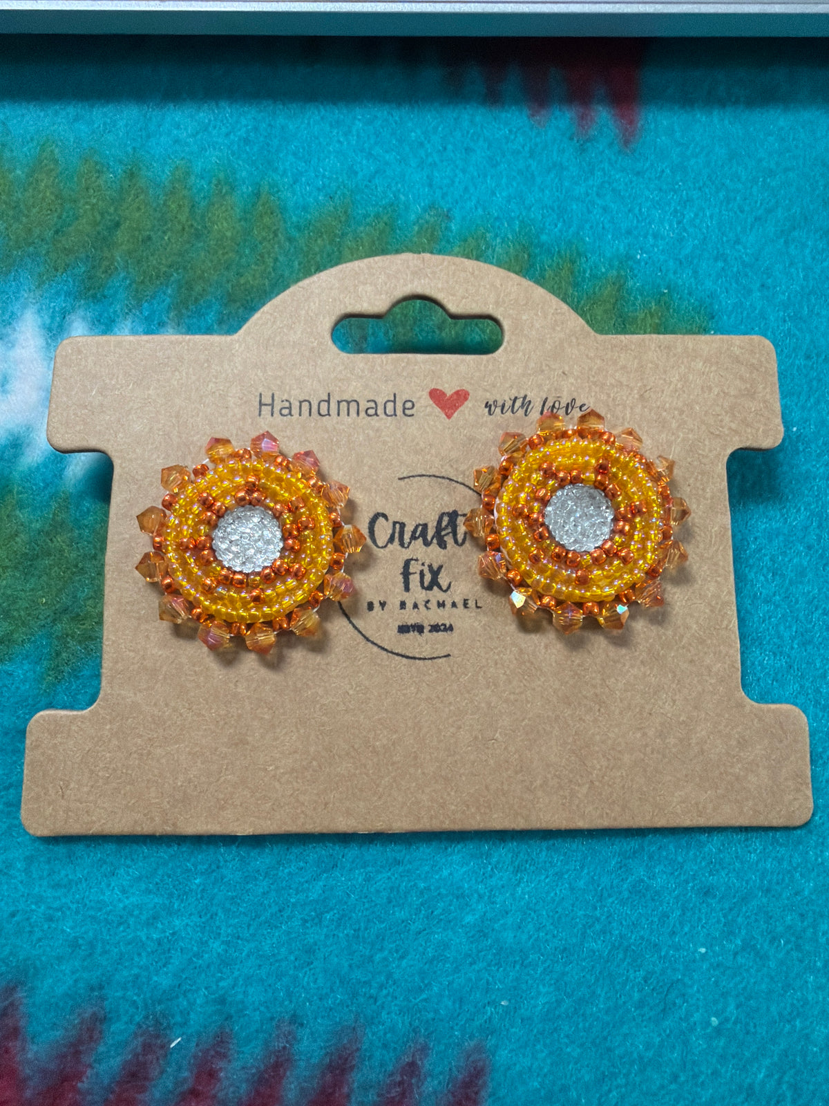 Small Orange and Yellow Studs