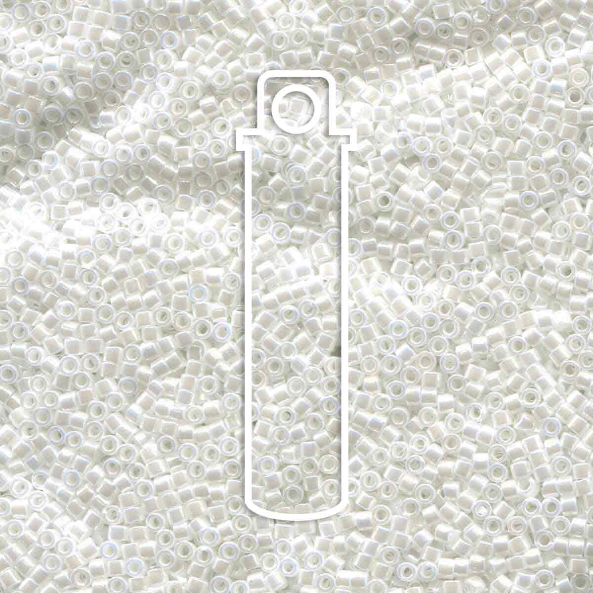 11/0 Miyuki Delica Pearl White