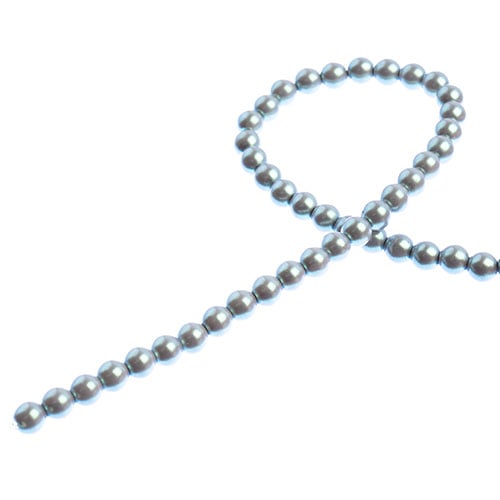 Czech Glass Pearls 4mm Iridescent *2 Colors to Choose From*