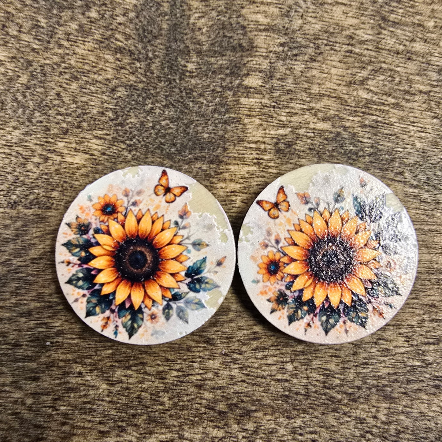 Round Wooden UV Print