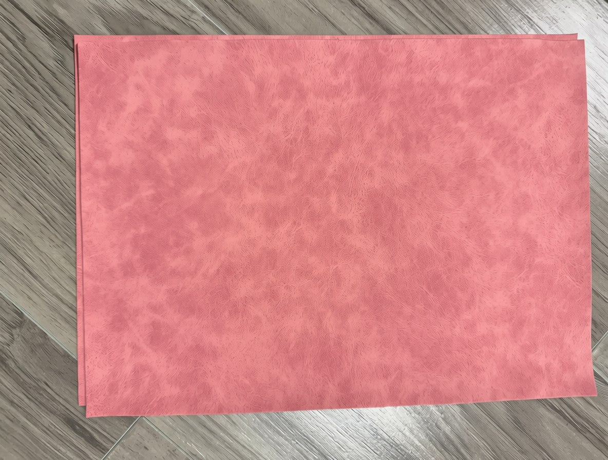Pink Faux Suede