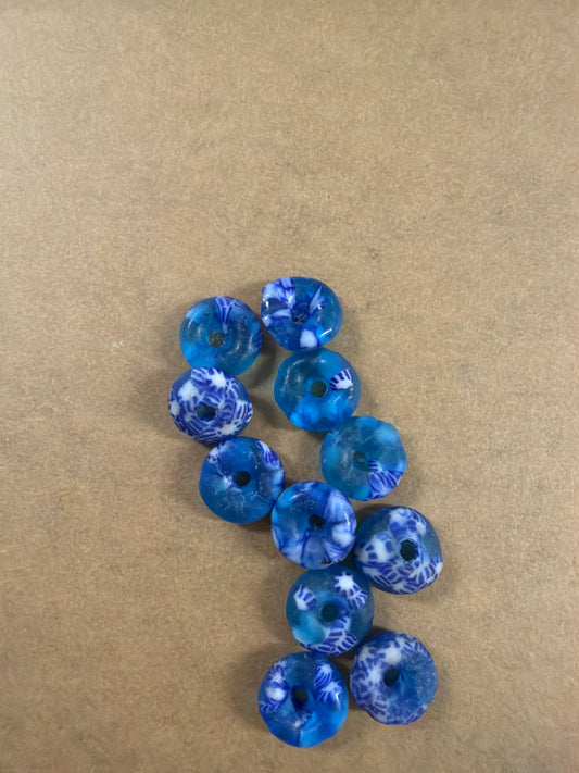 10mm Blue Glass Spacer