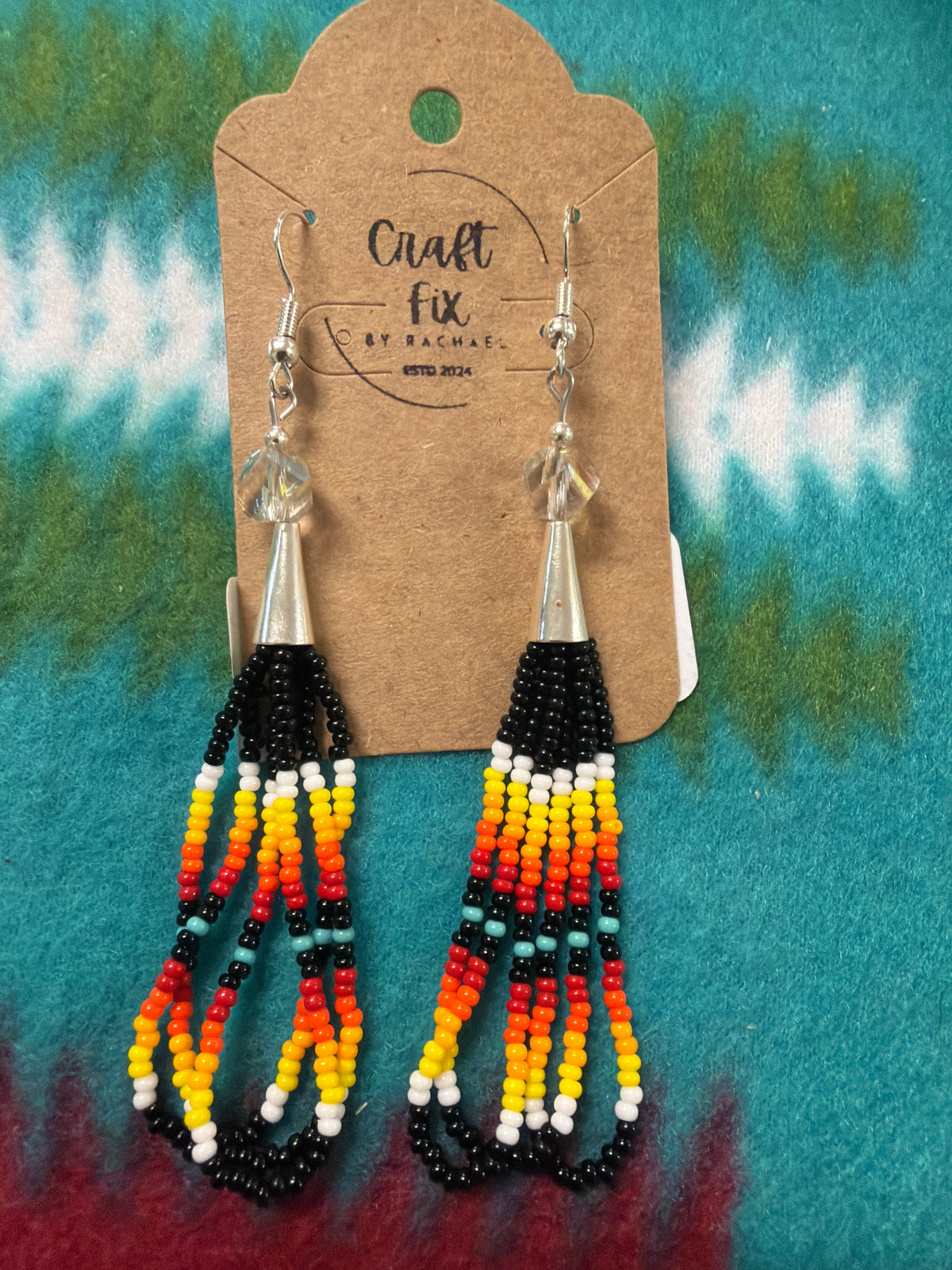 Black and Fire Dangles