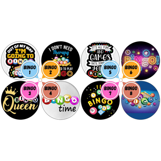 BINGO Cabs - 1 INCH EPOXY STICKER CABS (PAIR)