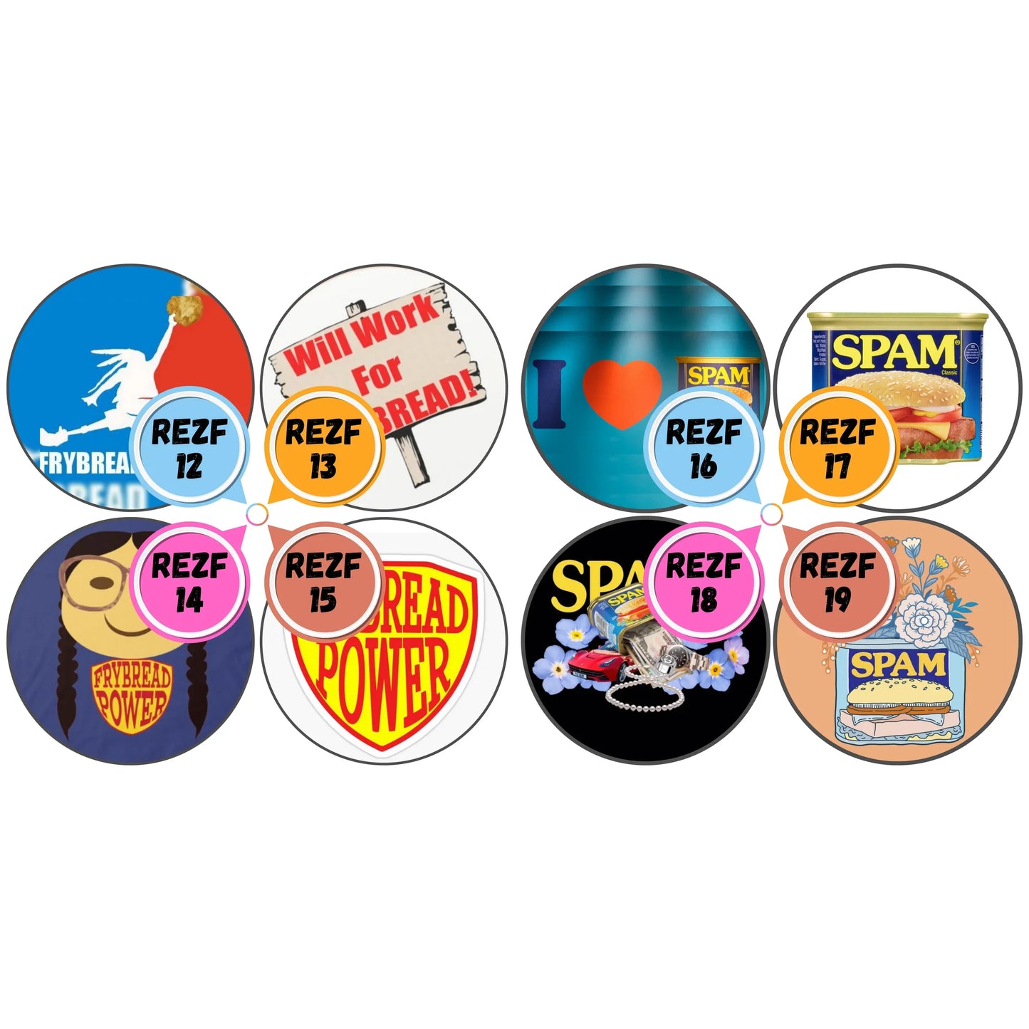 Rezzy Food Themed Cabs - 3 INCH WOOD CAB (SINGLE)