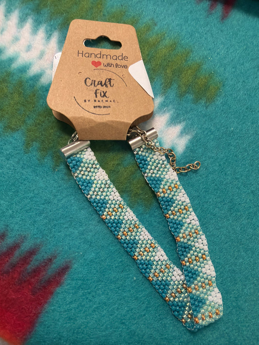 Beaded 1" Wide Bracelet