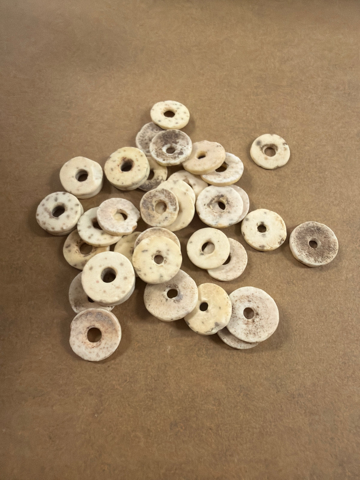 Ostrich Eggshell Spacers