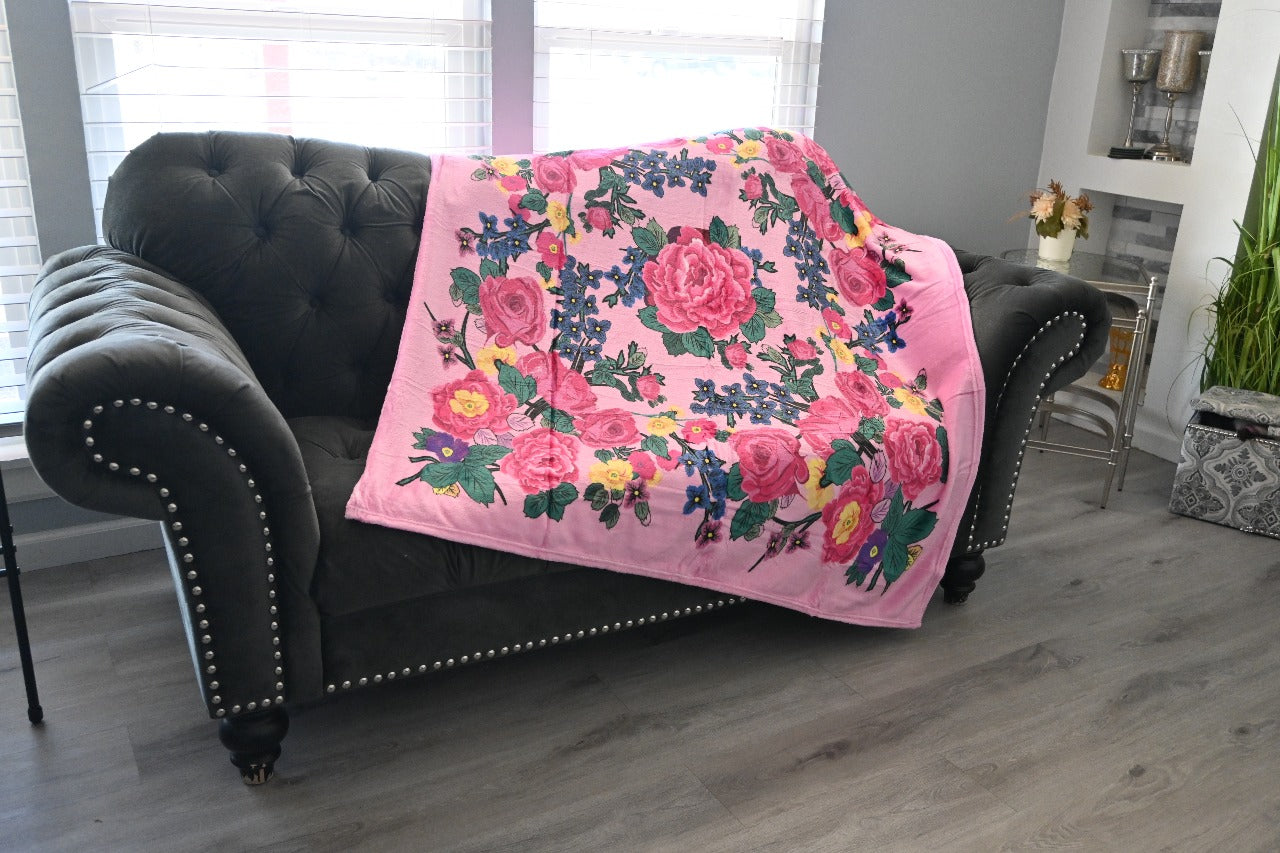 Floral Digital Print Pink