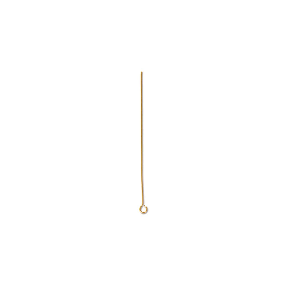 2" 24 Gauge Gold Color Eye Pin