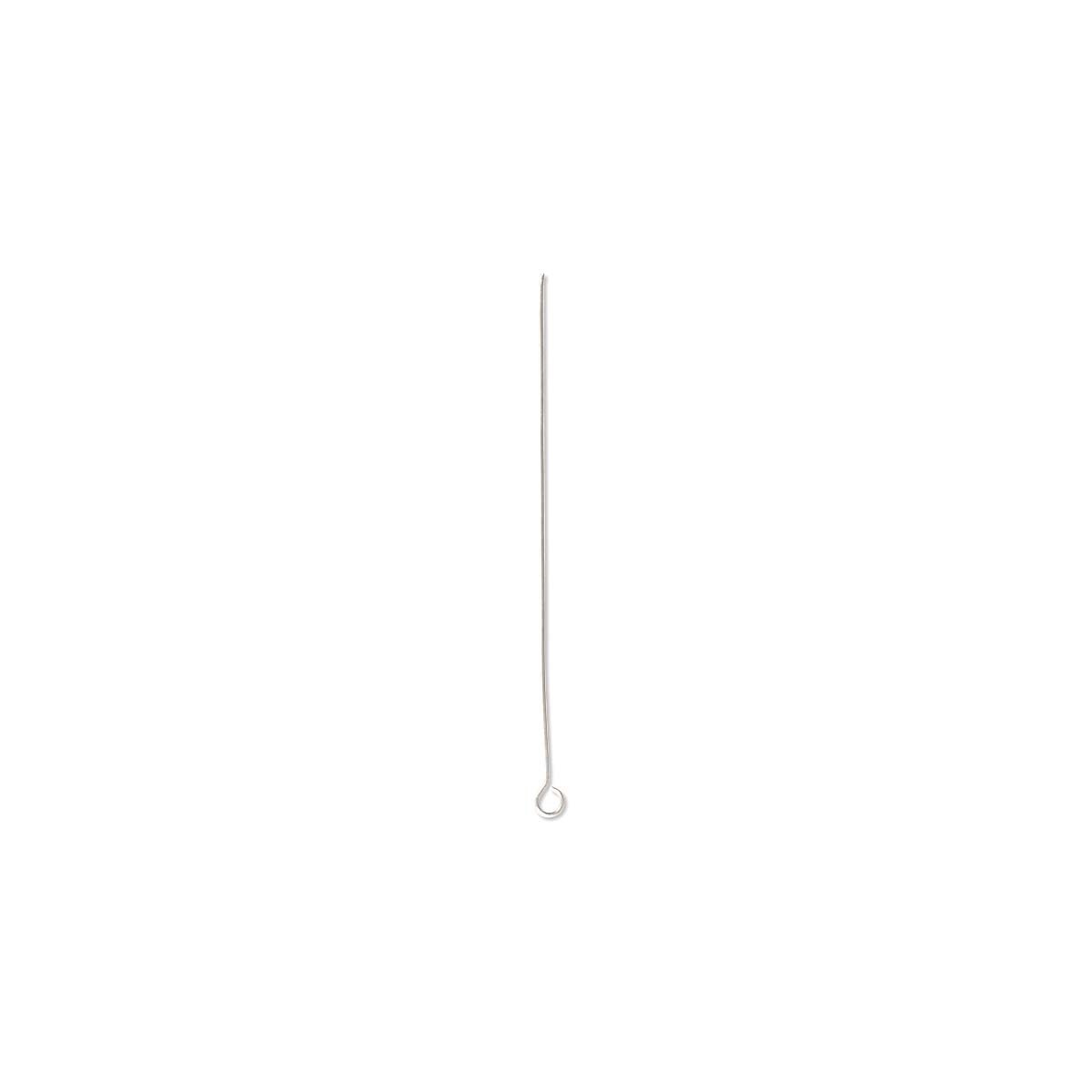 2" 24 Gauge Silver Color Eye Pin