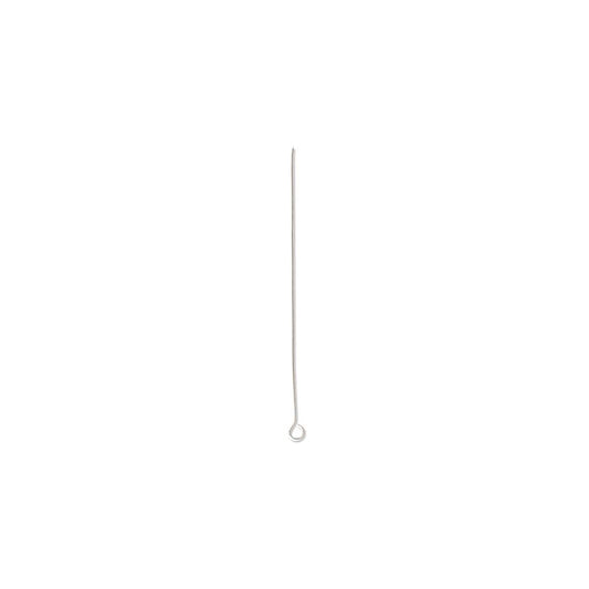 2" 24 Gauge Silver Color Eye Pin