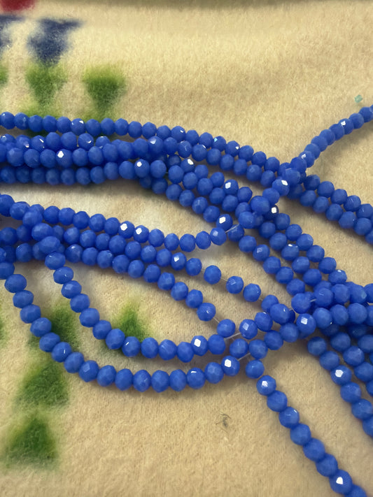 4mm Rondelle Cornflower