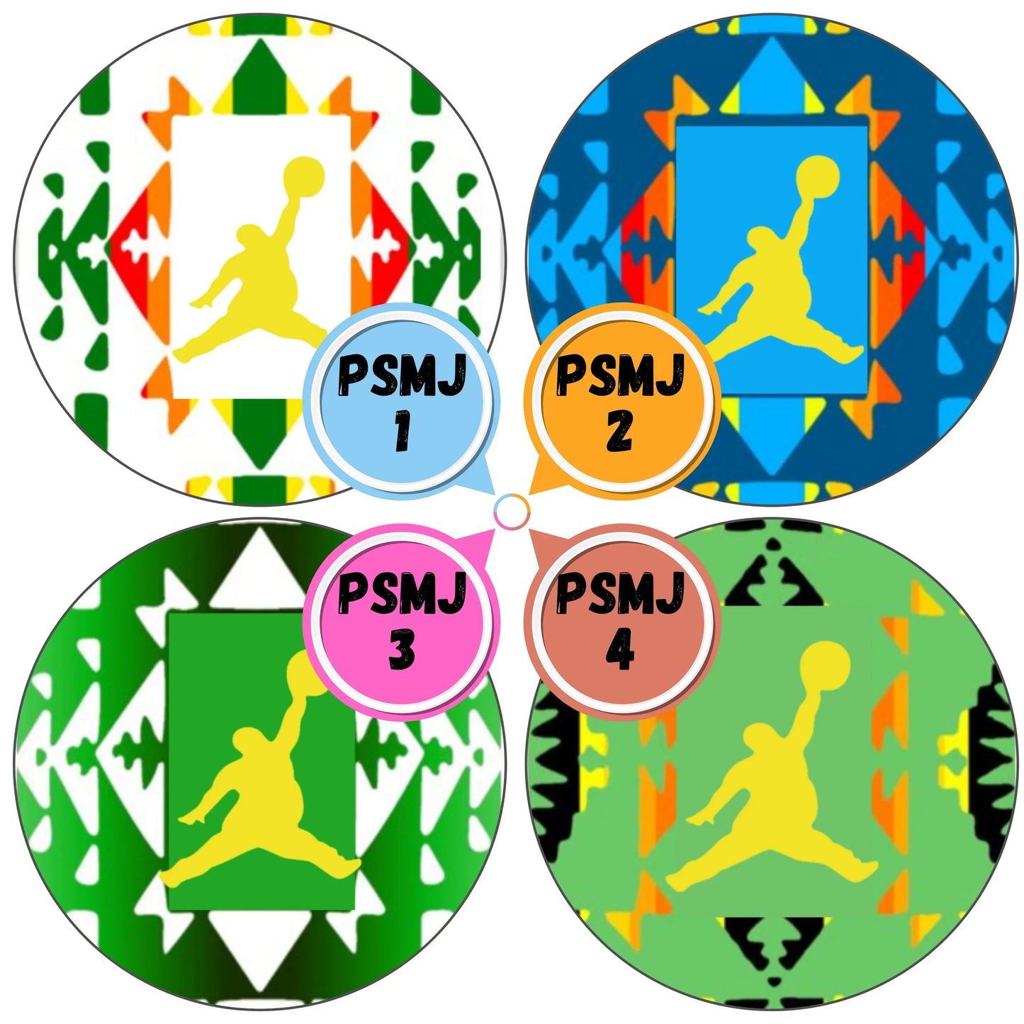 Plus Sized MJ Cabs - 1 INCH EPOXY STICKER CABS (PAIR)
