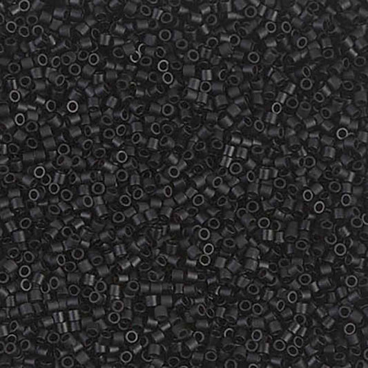 15/0 Delica Matte Black