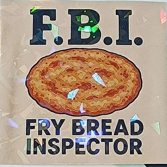 Holographic F.B.I sticker