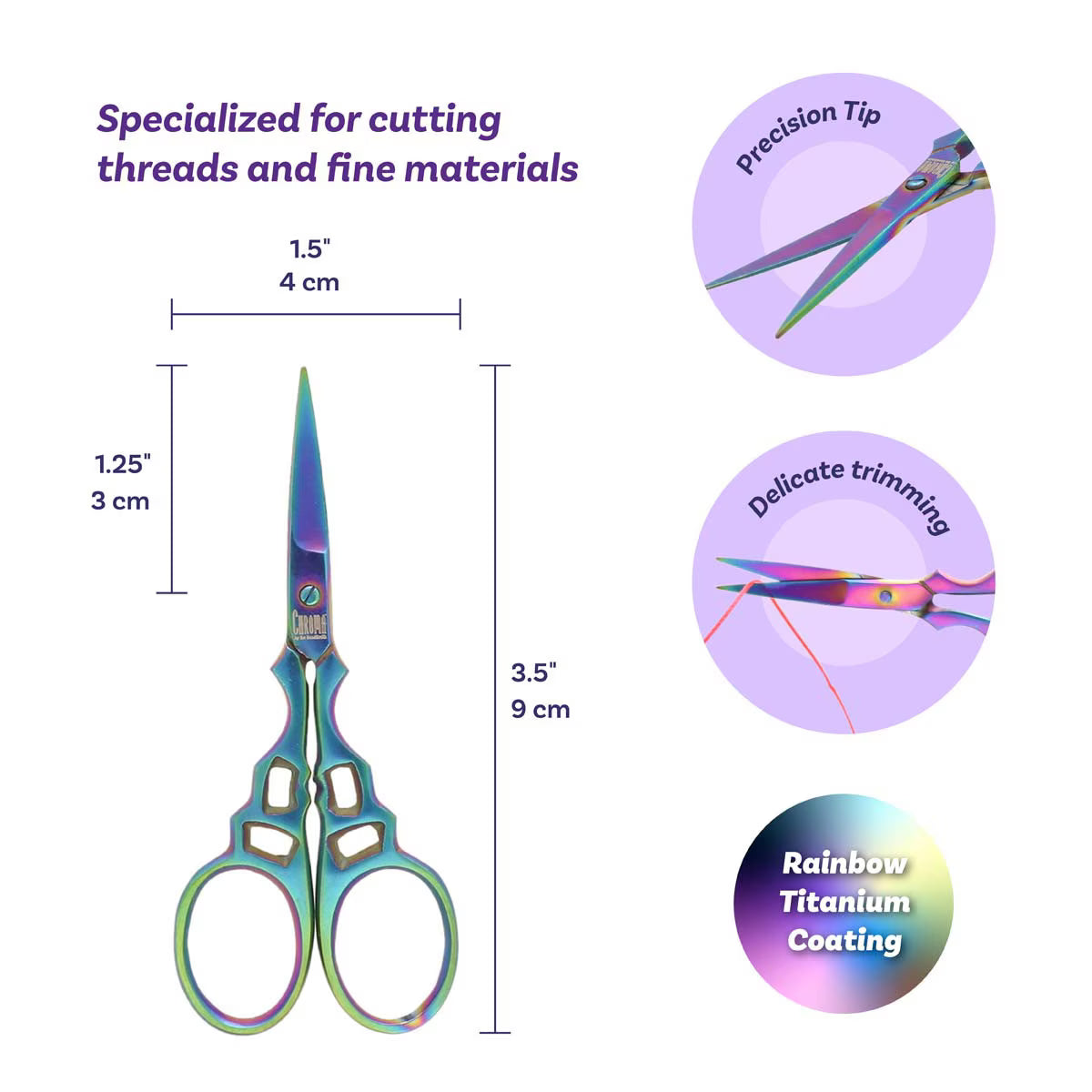 Chorma Series Embroidery Scissors 3.5 INCHES