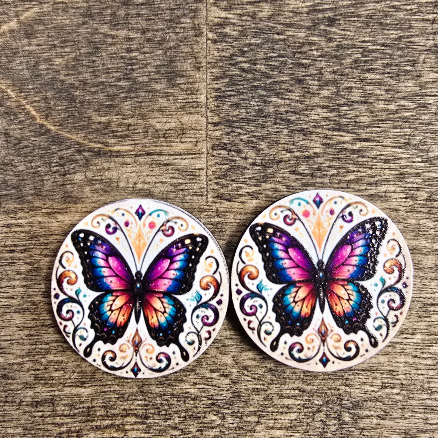 Round Wooden UV Print