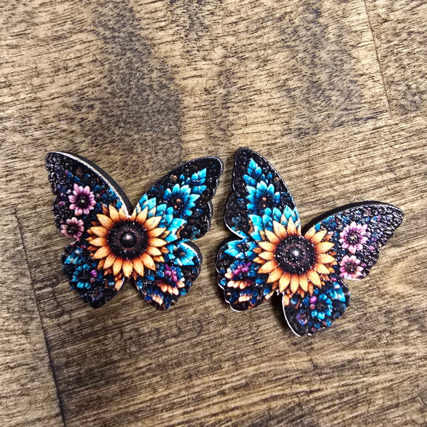 Wooden Butterfly UV Print