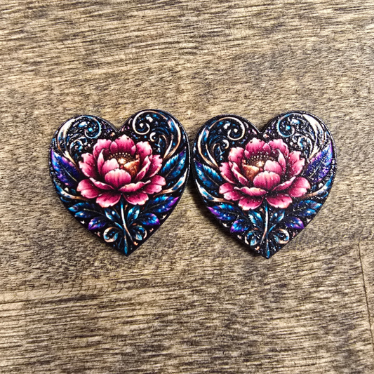 Wooden Hearts UV Print
