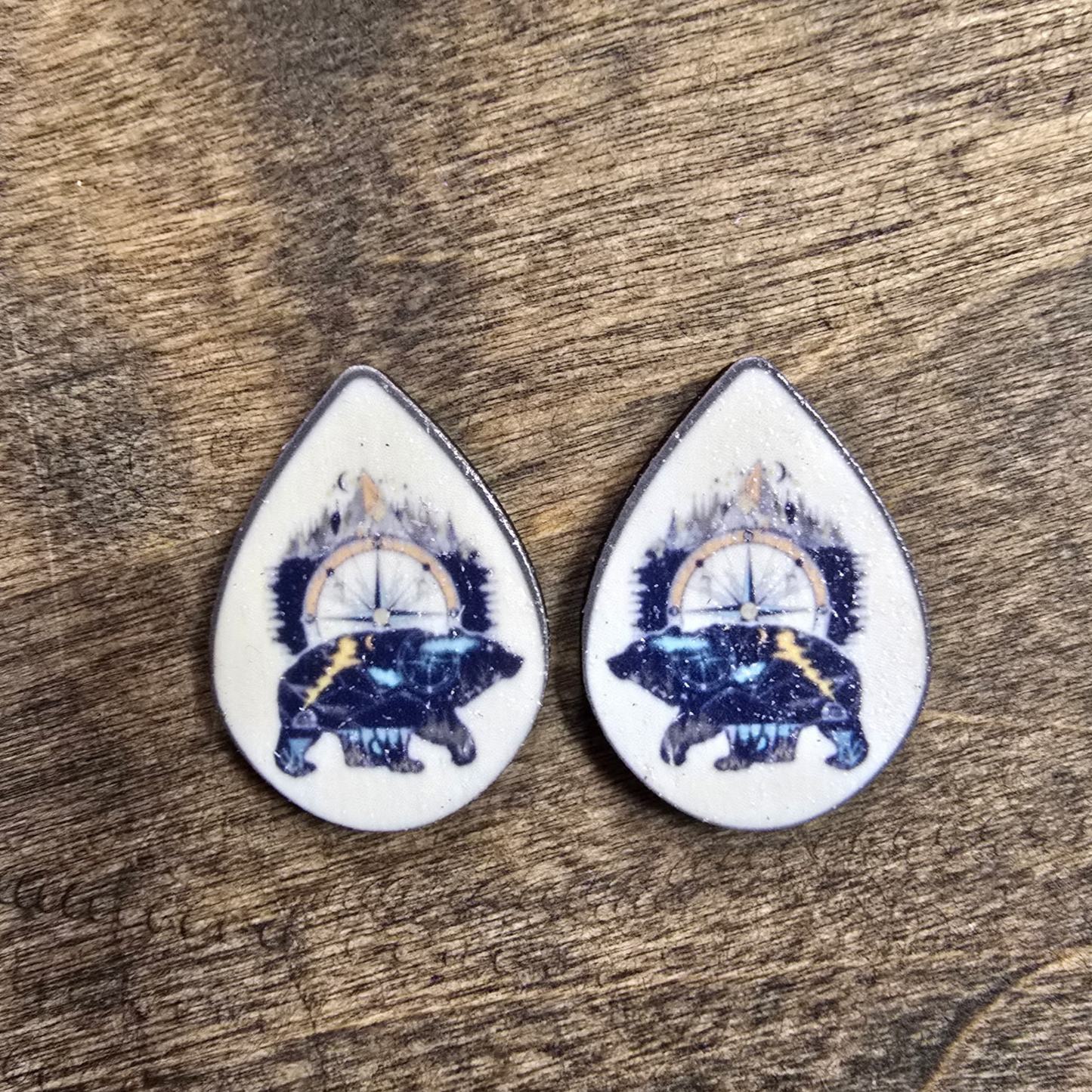 Wooden Teardrop UV Print