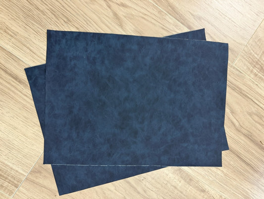 Navy Faux Suede