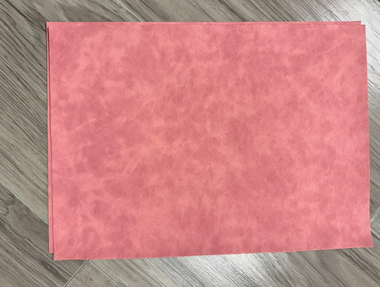 Pink Faux Suede